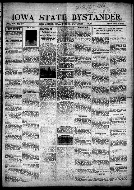 Contents include but not limited to reports of local illnesses and recoveries in several towns, social visits and entertainments among community members, church services and pastoral appointments with times and speakers, a fatal streetcar accident with multiple injured, college developments at Howard University including building projects and faculty additions, court martial confirmation and life sentence for a soldier convicted of murdering his superior, a local murder investigation with shoe tracks followed by bloodhounds, civic meetings planning state council gatherings, agricultural reports about prosperous farmers and crop samples, benevolent and ladies clubs organizing events and fundraisers, funeral notices and obituaries, and other topics.