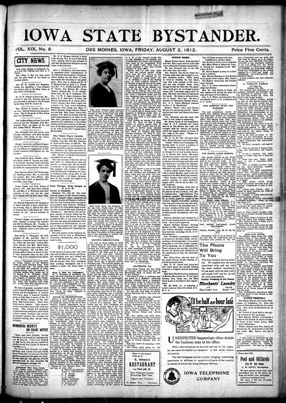 Contents include but not limited to local community news about illness and visits, with one man reported seriously ill and out of town relatives visiting, details of church activities and societies, including choir events, a Dramatic Art club meeting, Lyceum and lodge gatherings, and plans for a new church building. Education items report college graduations with named graduates and career plans, a young woman returning to teaching, and scholarship style notices. Civic and business news covers incorporation of a North Star association, property ownership and community advancement advice, reports on accidents and minor injuries, cemetery and funeral notices, agricultural and livestock guidance, commentary on the press, fashion notes, and other topics.