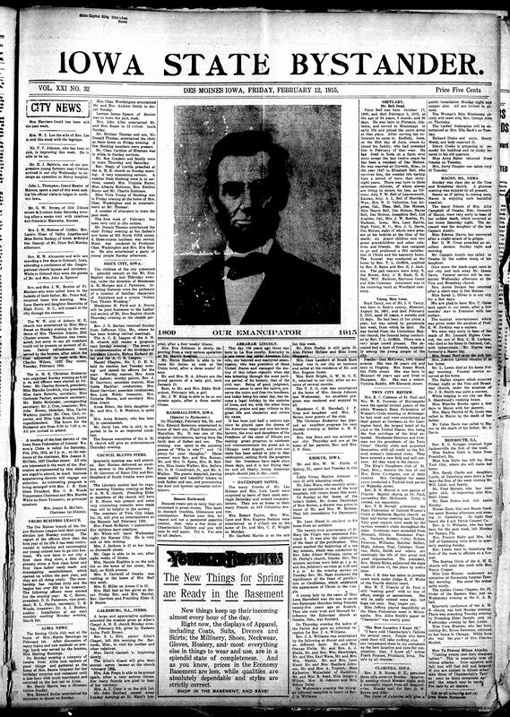 Contents include but are not limited to celebration of Abraham Lincoln’s birthday, obituaries community news (Macon, Twin City, etc.), food tips (whisking, cream puffs, etc.), Abraham Lincoln speech at Gettysburg, how to add color to plain bedrooms, humor during war, California man swims out in the Pacific until death, Harvard professor proposes moon “fields” are vegetation and not shadows, and other topics.