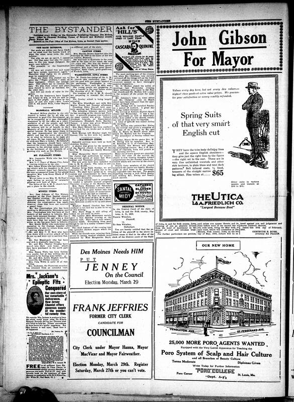 Contents include but are not limited to many more announcements to vote and messages from different candidates for government positions, teenager describes segregation's impact on their life, local grocery and meat market expanding to new building, St. Paul A.M.E. church revival to close Sunday night, Indiana Black voters endorse General Wood for president, and other topics.