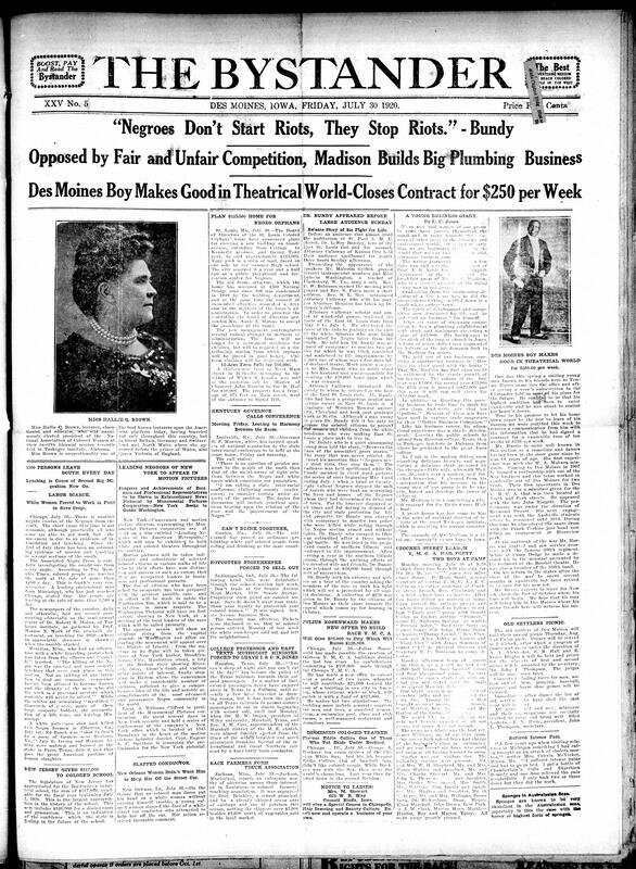 Contents include but are not limited to mass migration from the south due to lynching, New Jersey donates large sum to Black school, new planned Black orphanage being built at Missouri, Kentucky calls for conference to try and rebuild racial relations, and other topics.