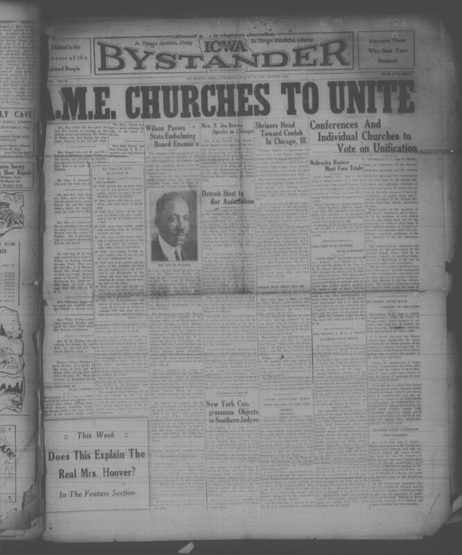 Contents include but are not limited to a wide range of community news including church events, social gatherings, births, deaths, and travel notes from Black residents across Iowa towns such as Des Moines, Waterloo, Davenport, Rock Island, and Fort Madison. The issue also covers national and international topics relevant to Black readers such as updates from the National Bar Association, civil rights activities, race relations, and political commentary. Advertisements for local Black-onwed businesses, obituaries, social club announcements, and religious reflections fill the pages, painting a detailed picture of African American community life in the Midwet during the late 1920s