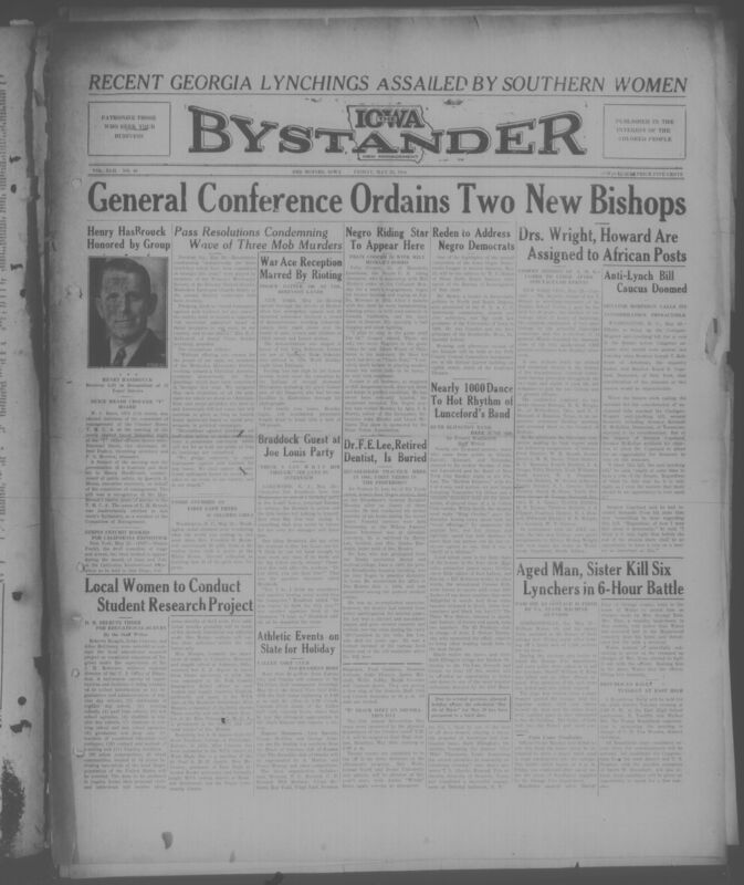 Contents include but are not limited to civil rights and racial justice, politics and government, African American community news, religion and church life, education and youth, health and medicine, labor and business, arts and entertainment, and legal notices, and other topics.