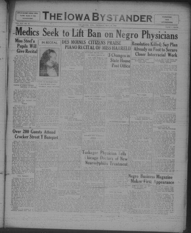 Contents include but are not limited to African American community news and editorials, civil rights and racial discrimination issues, political developments and legal challenges affecting Black citizens, church and religious life, education, youth programs, and civic organizations, entertainment, arts, and cultural events, health, medicine, and professional achievements, women’s clubs and social columns, business advertisements and local commerce, and other topics.