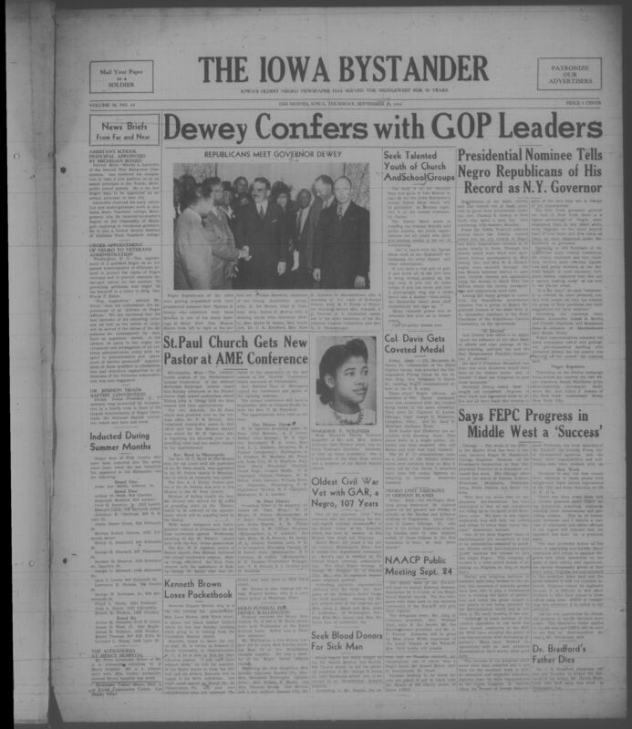 Contents include but are not limited to local and national news, political affairs, World War II military service, civil rights advocacy, religious and church life, community and social activities, education and youth programs, editorials and opinion, and business and classified notices, and other topics.