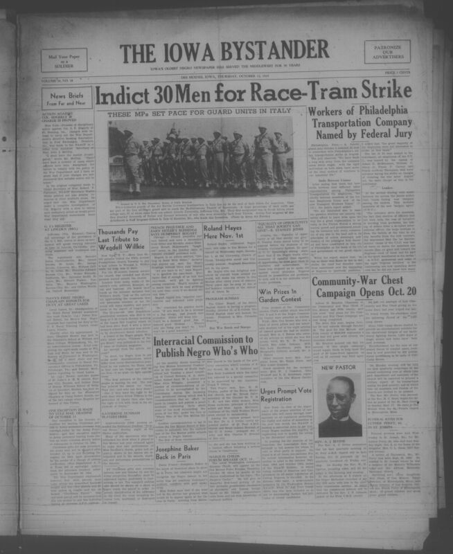 Contents include but are not limited to national and international news, World War II military reporting, civil rights and race relations coverage, political commentary and editorials, community and church news, education and HBCU-related items, sports reporting, arts and entertainment features, personal advice columns, and military service member correspondence, and other topics.