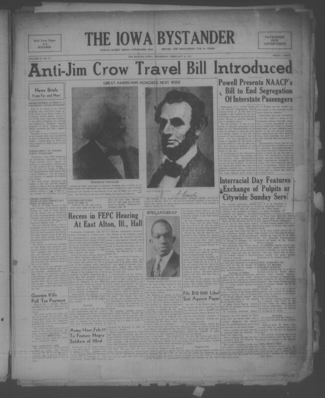 Contents include but are not limited to national and local news, civil rights and anti‑segregation legislation, NAACP activities, World War II military service, political commentary, church and religious news, education reporting, labor and employment issues, community and social events, sports coverage, obituaries, and advertisements, and other topics.