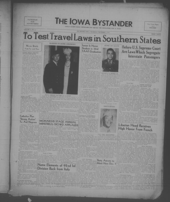 Contents include but are not limited to news and current affairs, military and veterans’ affairs, civil rights and labor issues, local community news, religious and church life, family and personal milestones, sports coverage, editorials, and business and advertising, and other topics.