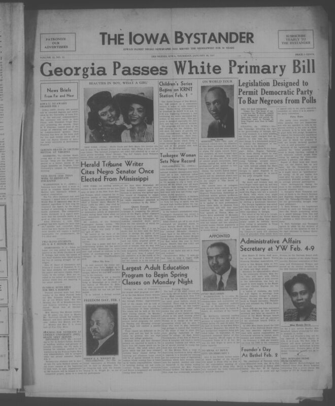 Contents include but are not limited to civil rights and voting rights issues, African American politics and public affairs, national and local news reporting, editorials and opinion commentary, community and church activities, education and employment news, arts and entertainment, and sports coverage, and other topics.
