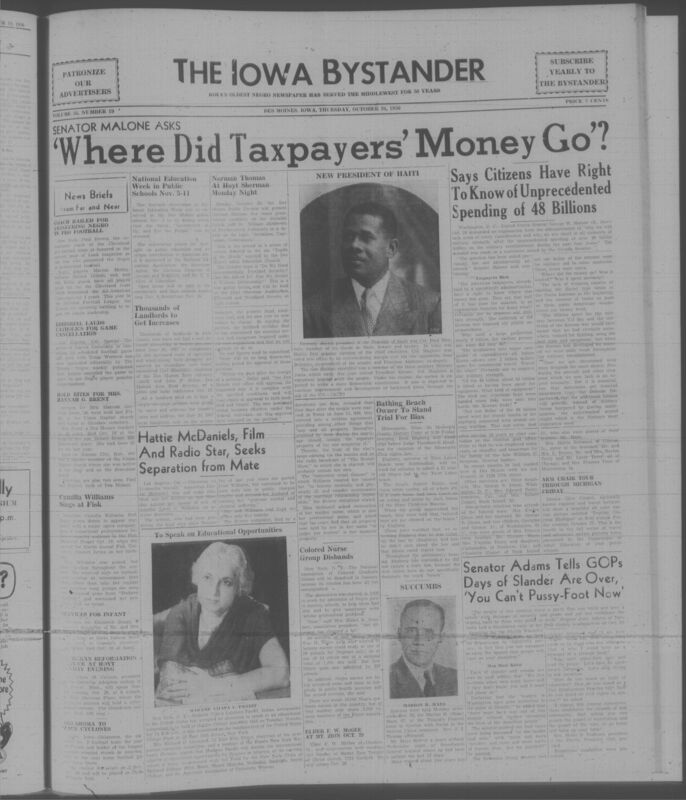 Contents include but are not limited to Senator George W. Malone Demands Accounting for Billions Spent on U.S. Military Shortages, Col. Paul Magloire Elected Haiti’s First Popularly Chosen President to Restore Democratic Rule, Minnesota Beach Owner Faces Trial for Racial Bias After Barring Black Youths, Catholic University Cancels Football Game to Oppose Racial Discrimination, Negro Coach Paul Brown Praised for Opening Pro Football Opportunities, and other topics. 