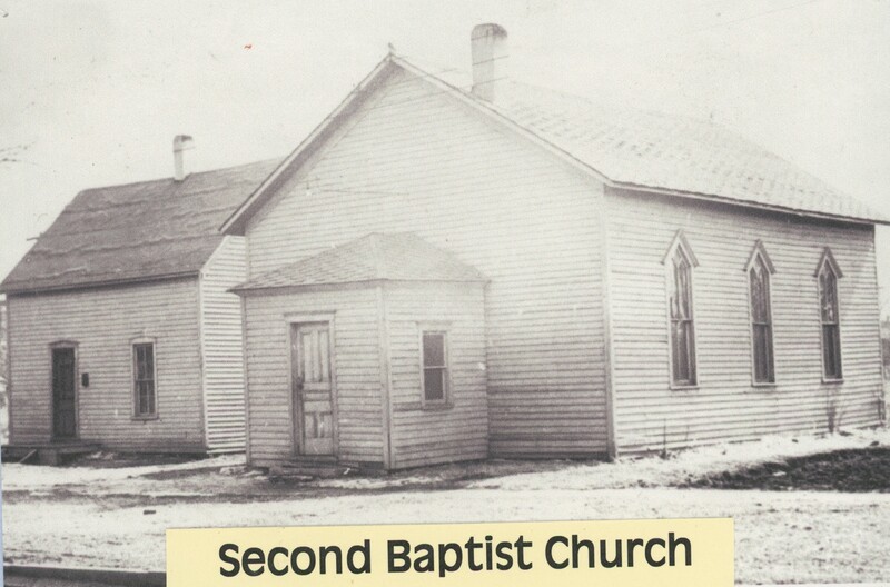 The front of the Second Baptist Church after reconstruction of the entrane.