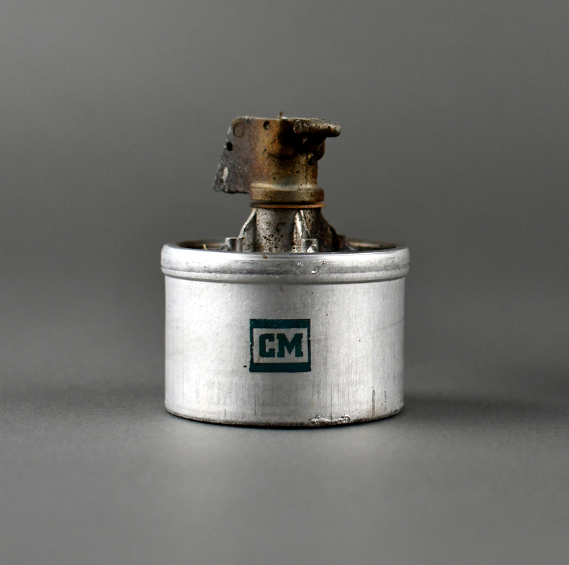 Top 1/3 of a “Triple-Chaser” gas grenade. When deployed, the grenade body breaks into three parts to distribute gas over a wider area. Body reads "CM" and "TO BE USED BY TRAINED LAW ENFORCEMENT, CORRECTIONAL OR MILITARY PERSONNEL" stamped in blue-green ink, indicating that the body was filled with CS gas.


Used by the Waterloo Police Department during the George Floyd protest march of the night of 6/2-6/3/2020. The March began at the Black Hawk Co. Jail and was ultimately broken up by the Waterloo Police Department in Washington Park and on the 218 overpass. Found by Grout Museum District personnel in the grass in front of the Carl A. & Peggy J. Bluedorn Science Imaginarium, between the sidewalk and the building facade on 6/4/2020.