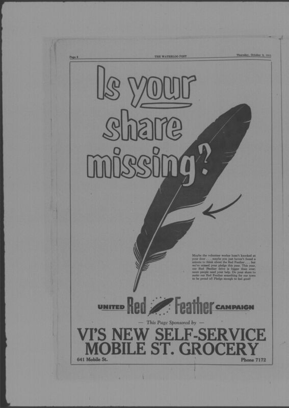 The Waterloo Post was a newspaper for the Black community published weekly in Waterloo, Iowa, during the 1950s. Carrying the slogan "Waterloo's Only Negro Newspaper," the publication covered covered news of interest to local African Americans, including civil rights and other political topics. The first issue was published on March 22, 1952; the last available issue in this collection is dated to February 12, 1953. The issues are digitized versions of microfilm copies.
