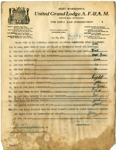 Questionnaire, Pearl City #39