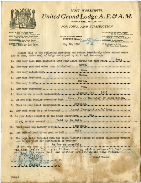 Questionnaire, North Star #2