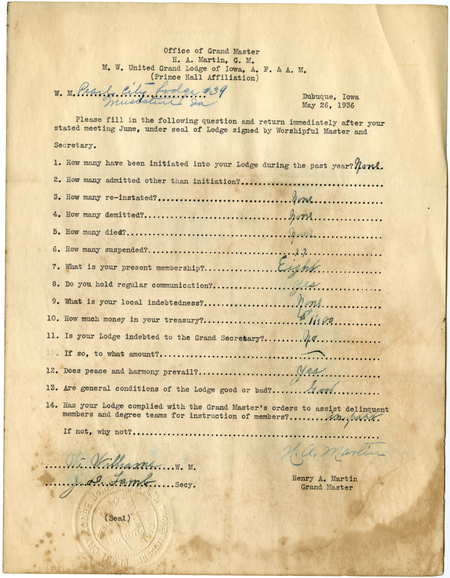 Questionnaire, Pearl City #39