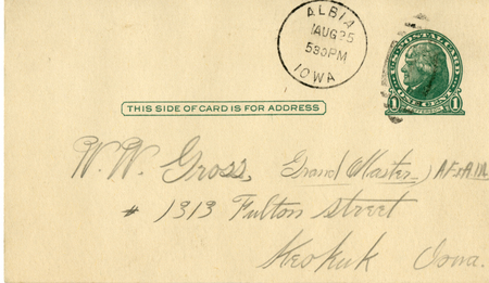 Correspondence Between W. W. Gross And C. L. Washington