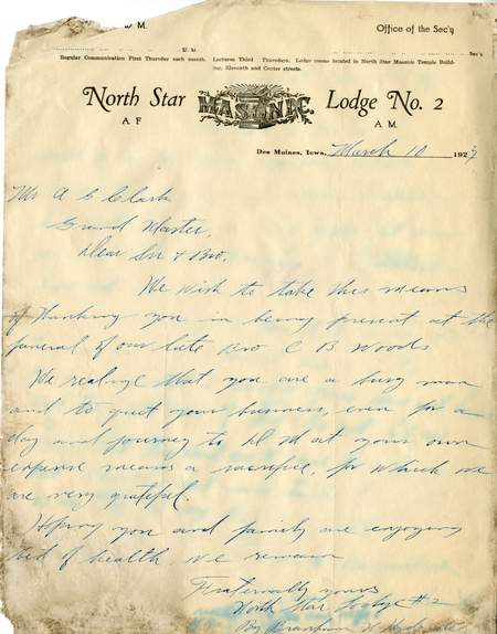Correspondence Between Branham Hyde And Grand Master A. G. Clark