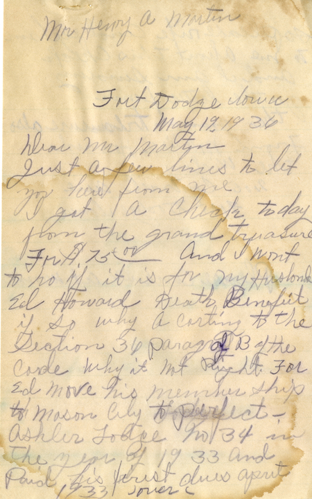 Correspondence To H. A. Martin