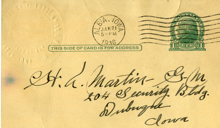 Correspondence Between Grand Master Henry A. Martin And G.W. Bowman