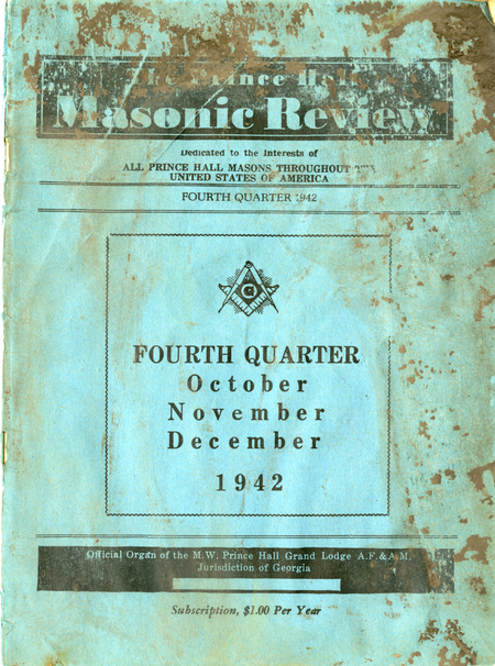 The Prince Hall Masonic Review, Fourth Quarter, 1942