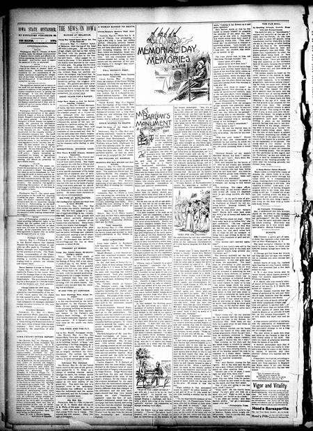 Iowa state bystander. volume 3, number 50, May 28, 1897