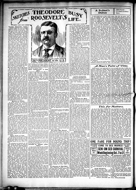 Iowa state bystander. volume 8, number 17, October 4, 1901