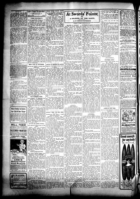 Iowa state bystander. volume 8, number 46, April 25, 1902