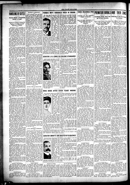 Iowa state bystander. volume 20, number 23, November 21, 1913