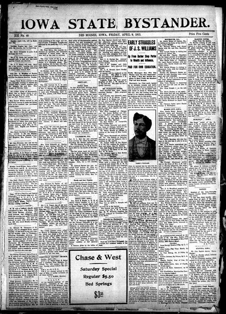 Iowa state bystander. volume 22, number 41, April 9, 1915