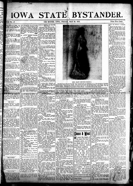 Iowa state bystander. volume 22, number 48, May 28, 1915