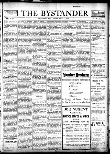 Bystander. volume 22, number 43, April 14, 1916