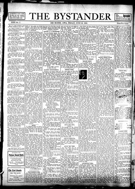 Bystander. volume 23, number 2, June 23, 1916