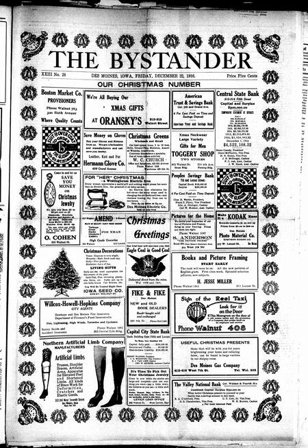 Bystander. volume 23, number 28, December 22, 1916