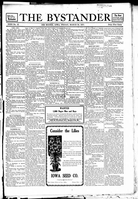 Bystander. volume 23, number 42, March 30, 1917