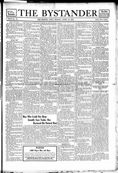 Bystander. volume 23, number 45, April 20, 1917