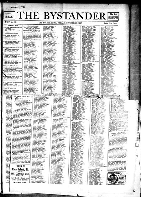 Bystander. volume 24, number 19, October 26, 1917