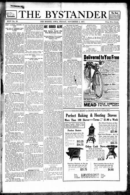 Bystander. volume 24, number 20, November 2, 1917