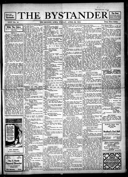 Bystander. volume 24, number 44, April 26, 1918