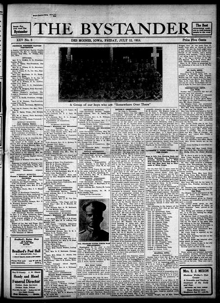 Bystander. volume 25, number 3, July 12, 1918