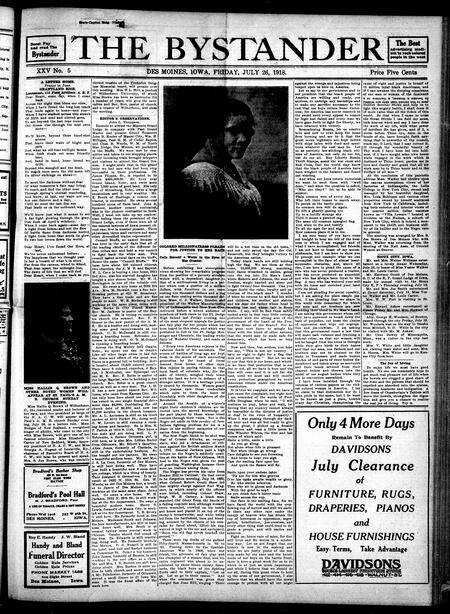 Bystander. volume 25, number 5, July 26, 1918