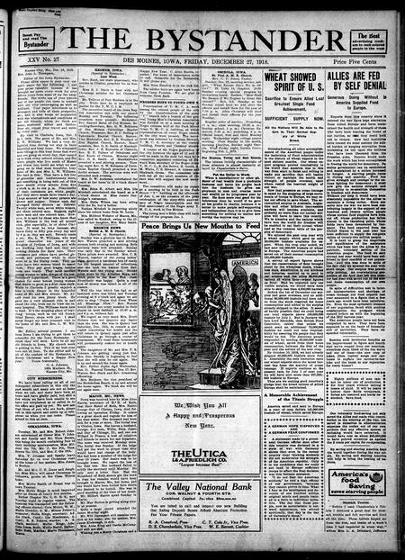 Bystander. volume 25, number 27, December 27, 1918
