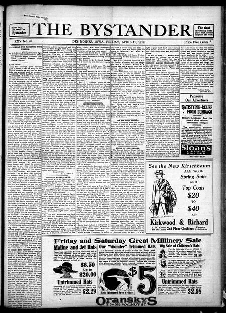Bystander. volume 25, number 42, April 11, 1919