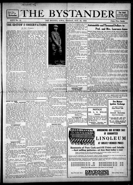 Bystander. volume 26, number 18, October 24, 1919