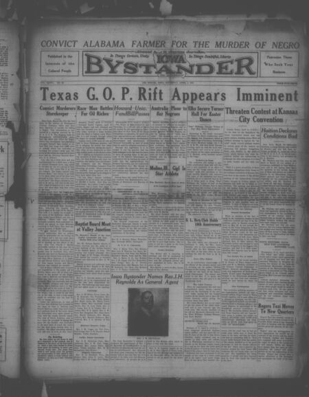 Iowa bystander. volume 36, number 20, April 7, 1928