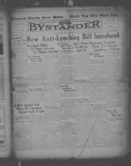 Iowa bystander. volume 36, number 22, April 21, 1928