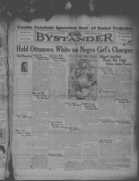 Iowa bystander. volume 36, number 39, August 18, 1928