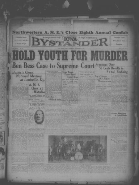 Iowa bystander. volume 36, number 42, September 8, 1928