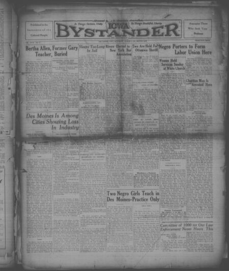 Iowa bystander. volume 37, number 15, March 02, 1929