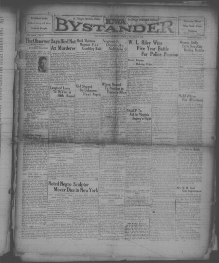 Iowa bystander. volume 37, number 16, March 09, 1929